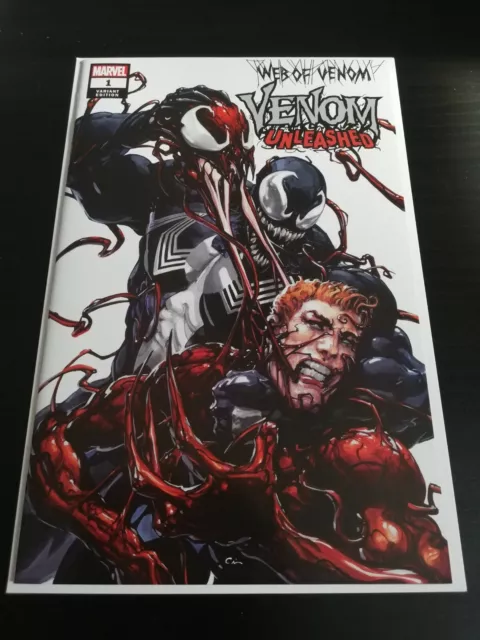 Web Of Venom Venom Unleashed #1 2019 Clayton Crain Trade Dress Variant Nm! 3000!