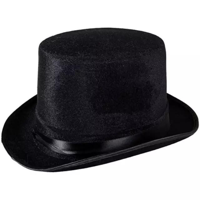 HENBRANDT BLACK VELOUR Top Hat Adult Fancy Dress £6.99 - PicClick UK