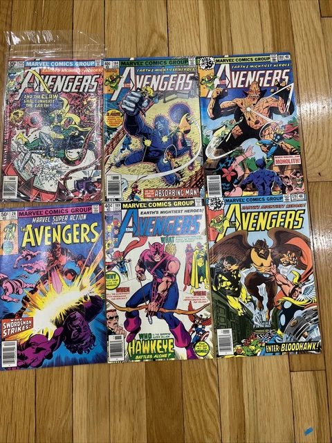 Marvel THE AVENGERS Comic 6 book Lot Key Issues White EX hot alot of keys great