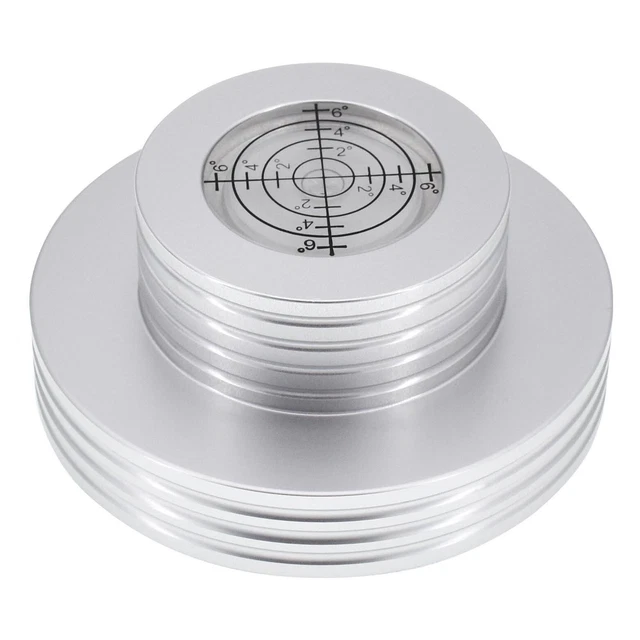 Dynavox Stabilizer PST300, steungewicht met libel van aluminium voor platenspeler, gewicht 300 g, zilver