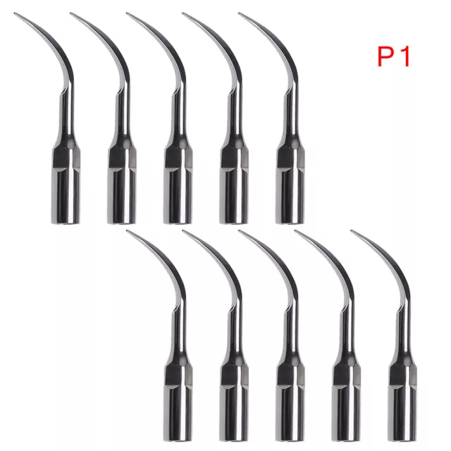 10pcs Dental Ultrasonic Scaler Scaling Tips P1 fit EMS Woodpecker Handpiece UK