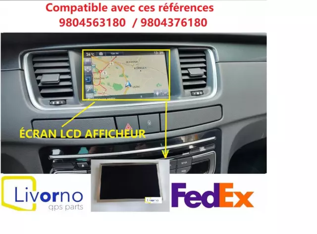 Écran Lcd Afficheur Rt6 Peugeot 508 Citroën Ds5 9804376180 9804563180