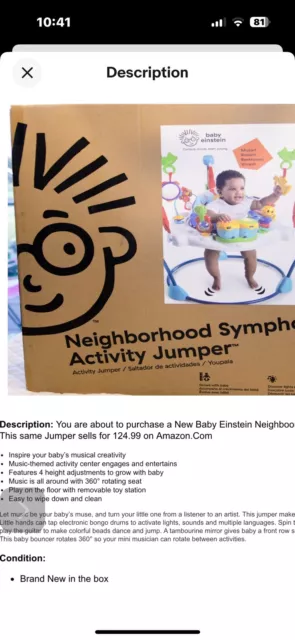 Baby Einstein Neighborhood Symphony Activity Jumper