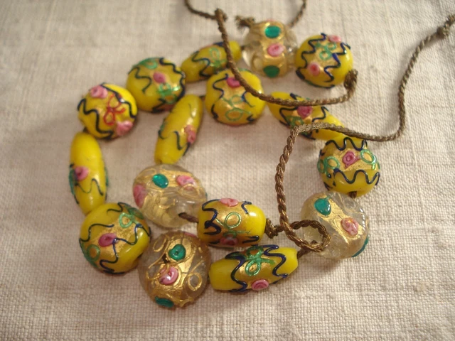 Paire D'anciennes Perles Romaines En Verre émaillé - Figurines De Poisson - Authentique Pré-1800 - Asie Centrale