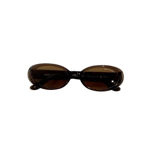 NWOT DMY by DMY Valentina Oval Sunglasses in Brown