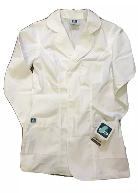 Adar Universal 30" Women's Princess Cut Consultation White Coat White Size XS