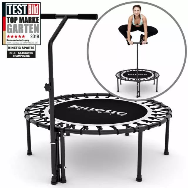 Fitness Trampolin Jumper Minitrampolin Gummiseil Federung Ø100cm bis 120kg FREE