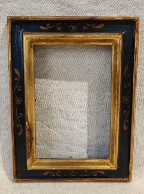 cadre style renaissance doré feuillure 14 cm x 10 photo frame peinture gravure