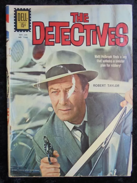 The Detectives Four Color #1240 1962 Dell Comics Silver Age Robert Taylor Cover