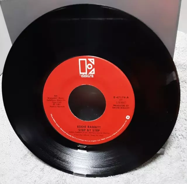 Eddie Rabbit Step By Step  45 Rpm Record 1981