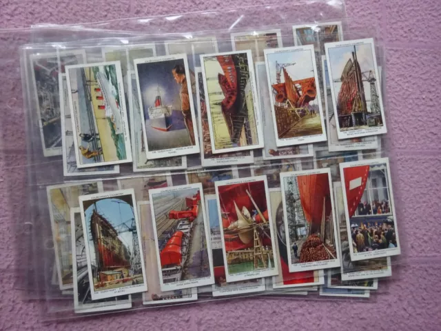 COMPLETE SET - CHURCHMAN - THE QUEEN MARY  GD / VG couple sl lower