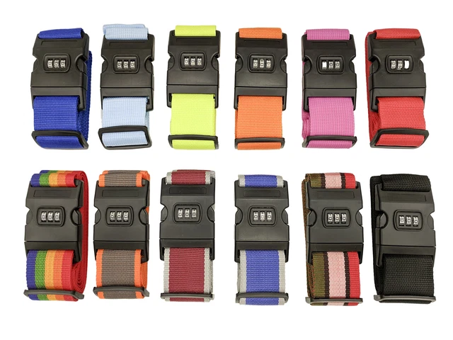 Luggage Strap Code Password Travel Suitcase Secure Lock Safe Nylon Packing Belt