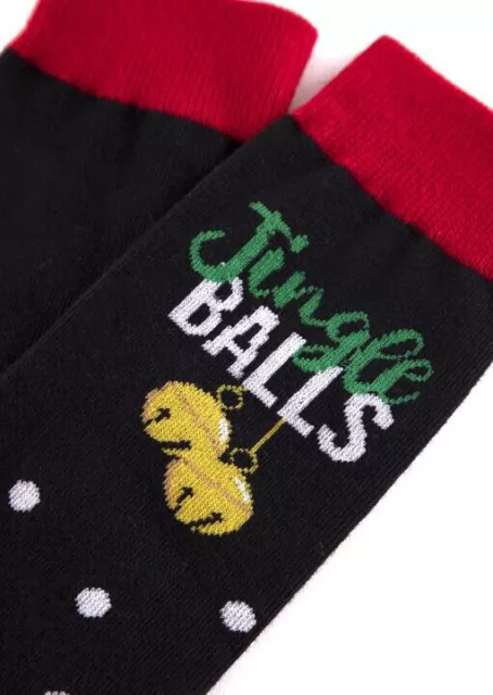 Mens “Jingle Bells” Novelty Christmas Slogan Socks Great Gift - One Size