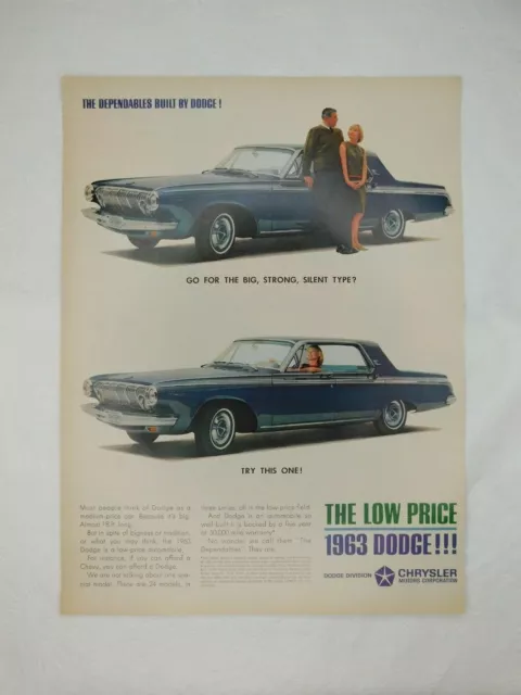 Dodge Service Motor Classic Car Man Cave Vintage Advertisement Magazine Page