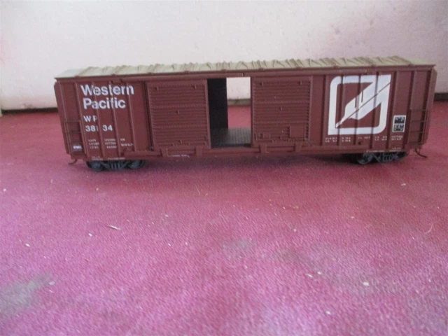Athearn HO Scale Western Pacific WP 38134 Double Door Box Train Car Railroad
