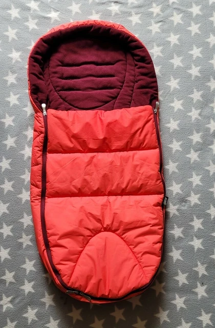 Mamas and Papas kaltes Wetter gemütliche Fußmuff in rot lila Vlies Ocarro Sola 5