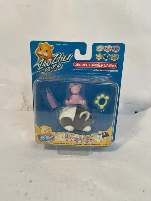 ZHU ZHU Pets HAMSTER BABIES MUFFIN w/ Accessories 2008 New NIP ZHU ZHU Pets HAMSTER BABIES MUFFIN w/ Accessories 2008 New NIP