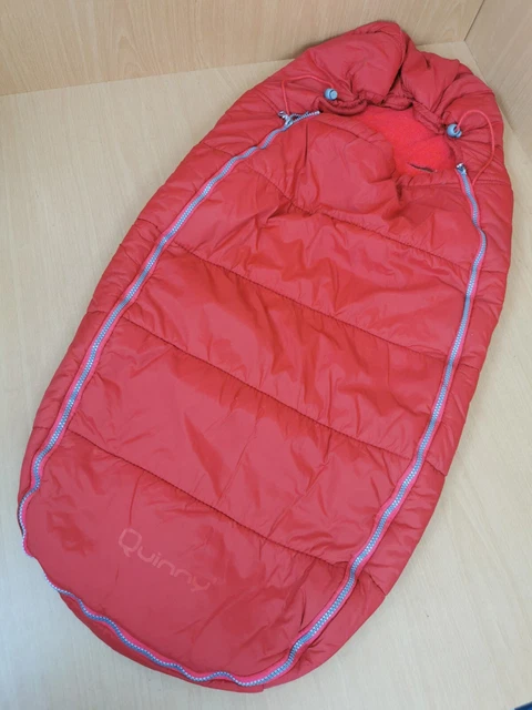 QUINNY  Pram / Buggy Cocoon Footmuff Cosy Toes Sleeping Bag Red