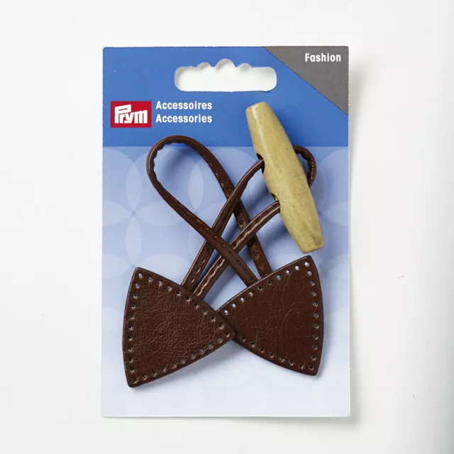 Sujetador palanca de madera marrón Prym 15 x 5 cm - 1 pieza