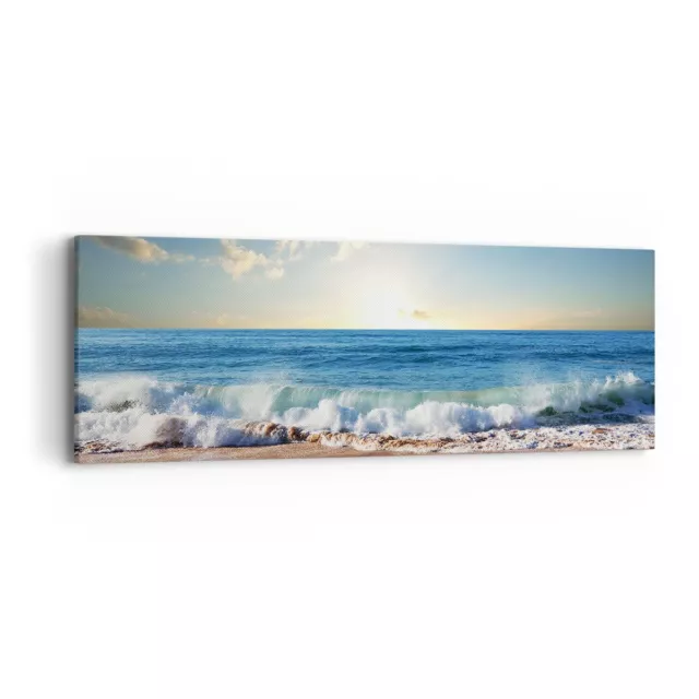 Quadro su Tela 90x30cm mare riva acqua Stampe Immagini Quadri Moderni Murale