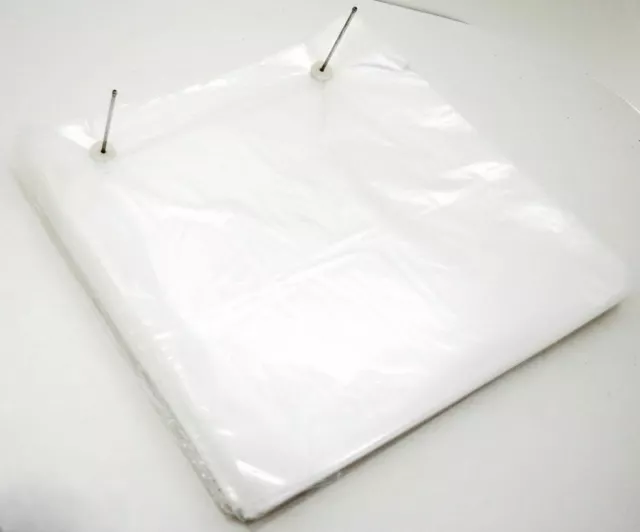 250 Count 11x12.5" Clear 1-Mil LDPE Plastic Poly Bags WICKETED LayFlat Open-Top
