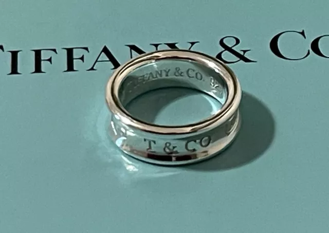 Tiffany & Co. Ring  1837 Concave Band Ring Size 6.  Vintage Tiffany Ring 1997