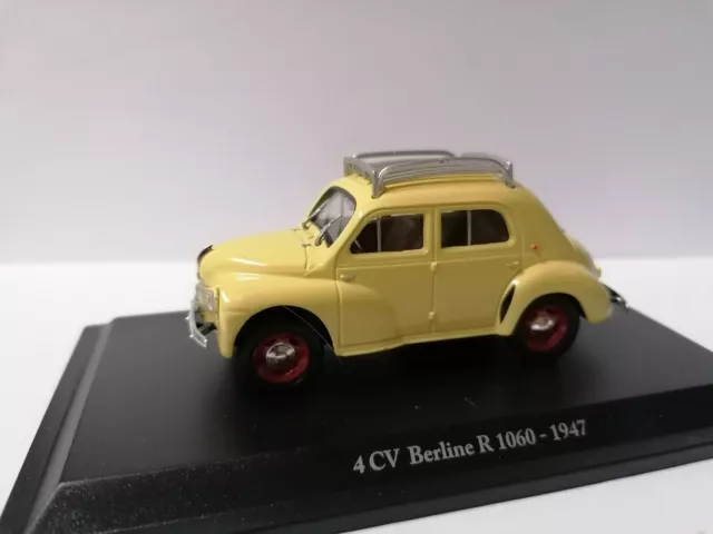 renault 4 cv berline R 1060 - 1947- 1:43 eme   boite  souple d'origine  ( neuf )
