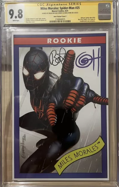 Miles Morales Spider-Man #25 Rookie Edition CGC SS 9.8 2x signed Horn & Brian 🔥