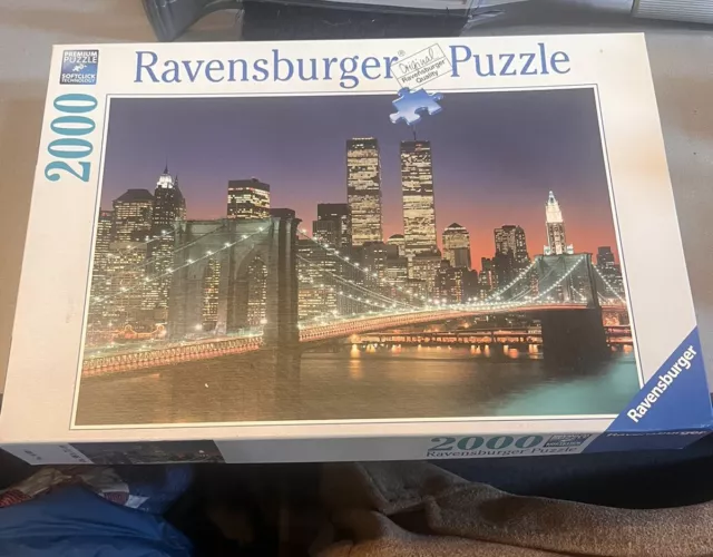 Ravensburger 2000 Piece Puzzle NEW YORK Twin Towers WTC Brooklyn