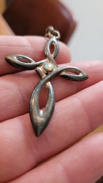 Vintage Italy Art deco Religious Cross