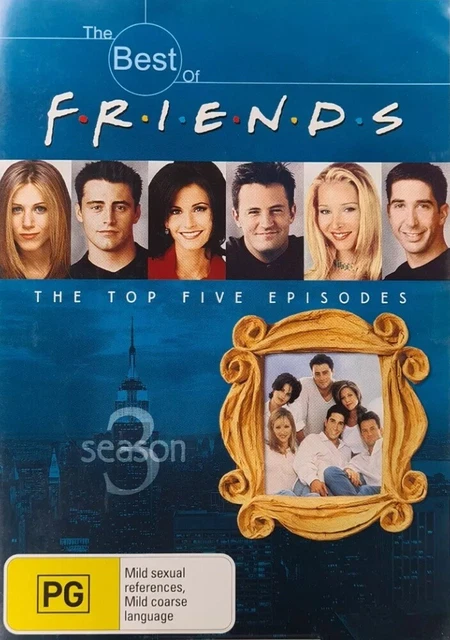FRIENDS TOP 5 Episodes Season 3 PG PAL Region 4 Brand New