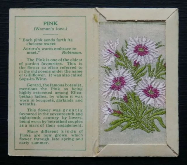 PINK 2. Serie Kensitas kleine Seidenblume herausgegeben 1934