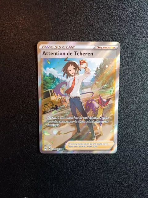 Carte Pokémon Attention De Tcheren Full Art GG58/GG70 Zenith Supreme FR Neuf