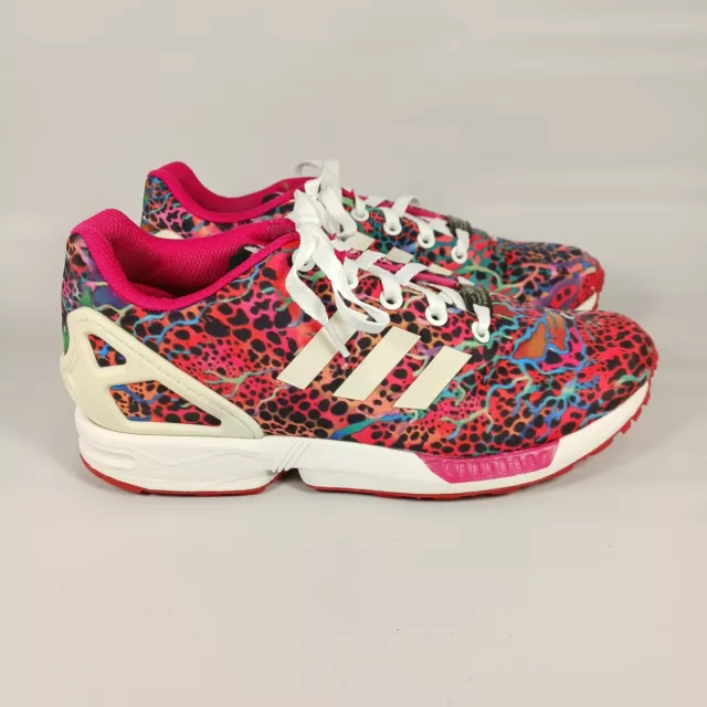 ADIDAS TORSION ZX Flux Art Design Pink Running Shoes Womens Size