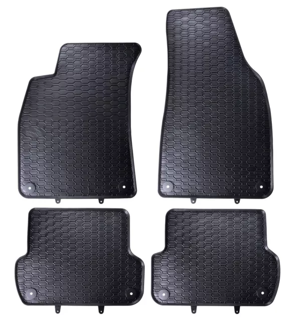 Gummifußmatten Set für Audi A4 8E B6 B7 Seat Exeo Fußmatten Gummimatten Matten