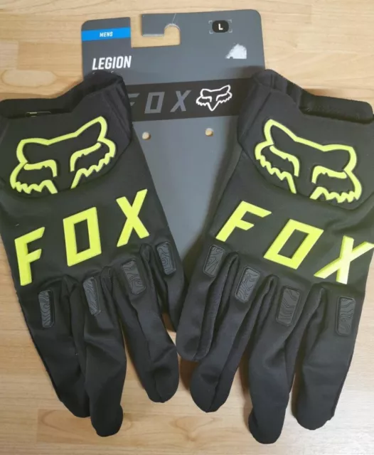 Fox Legion Cycling Glove - Neon Yellow - Size Medium - New Item!!