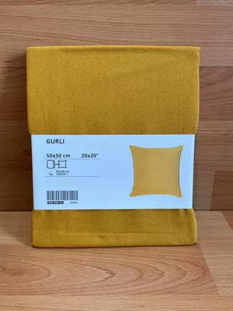 GURLI Housse de coussin, jaune doré, 50x50 cm - IKEA