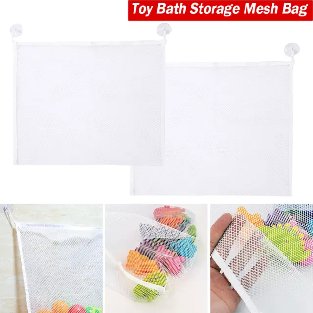 AU Toy Bath Storage Bathroom Suction Bathtub Stuff Net Mesh Doll Baby Toys Bag