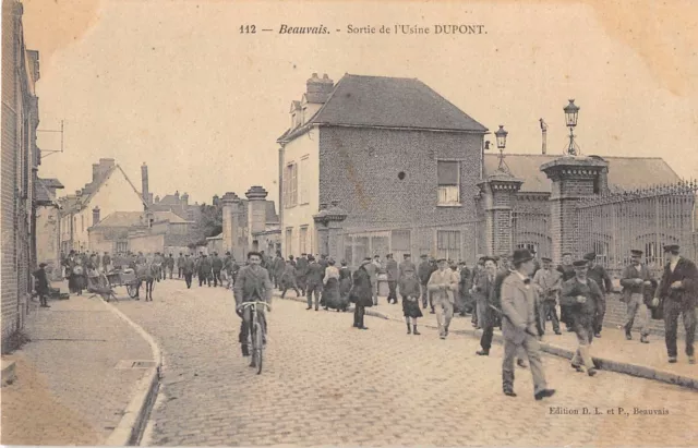 Cpa 60 Beauvais Sortie De L'usine Dupont