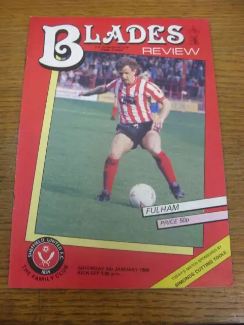 04/01/1986 Sheffield United v Fulham [FA Cup]