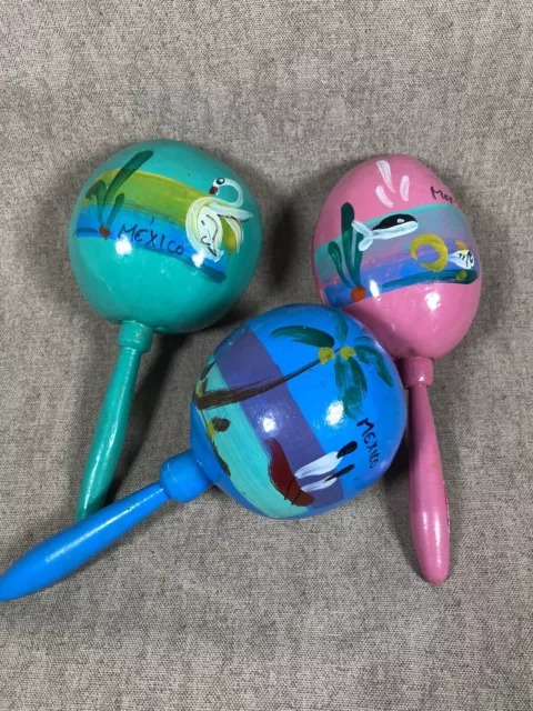 Maracas messicane fatte a mano maracas Messico x3