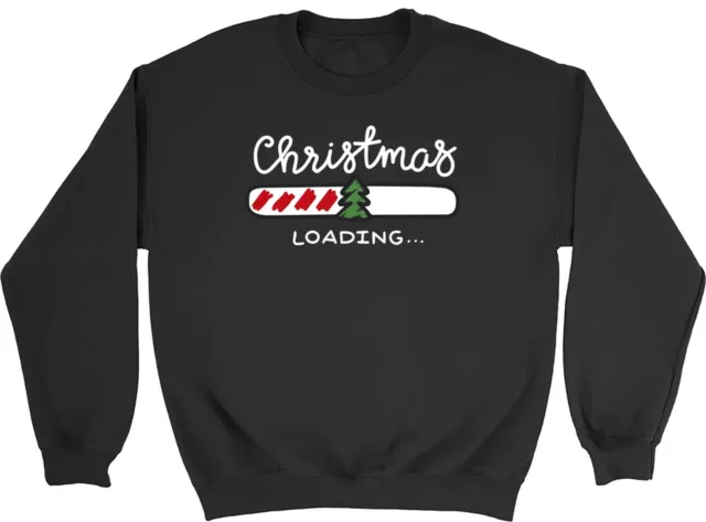 Christmas Loading Xmas Kids Childrens Jumper Sweatshirt Boys Girls Gift