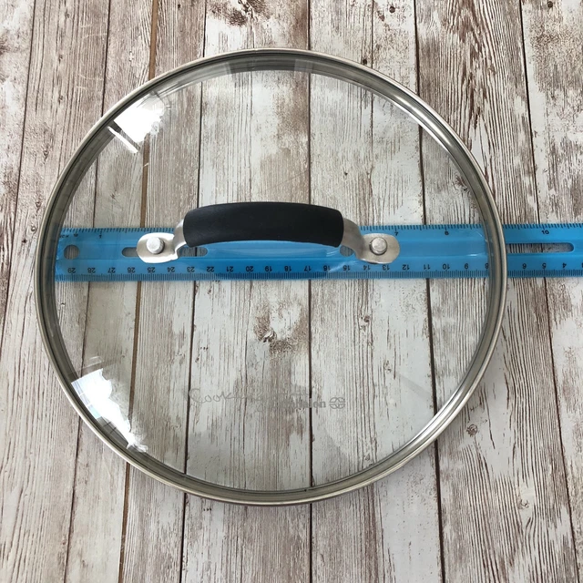 Cooking Calphalon 9 Inch Round Tempered Glass Lid  w/ Stay Cool Handle EUC