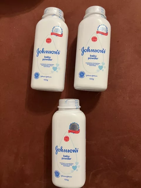 Johnsons Baby Powder Original with TALC 100 G / 3.53 oz Factory Sealed Lot Of 3