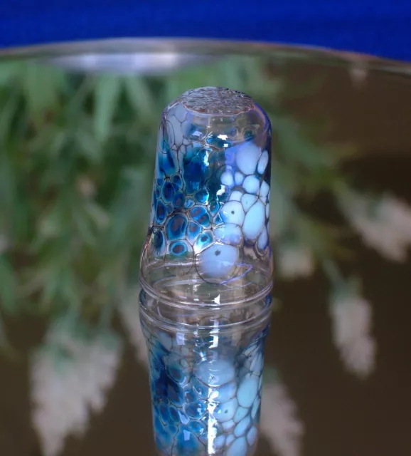 Thimble - German Glass - Dieter Schrade - Oxidised Metal - Unique