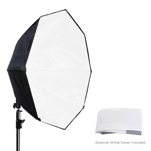 Lusana Studio Softbox Reflector Kit w/ Stand, Diffuser Cover 144 LED Photo Light 2