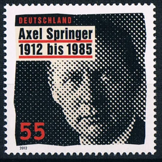 2927 ** postfrisch, BRD 2012, Axel Springer