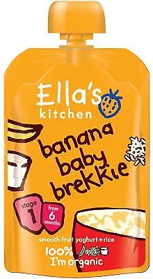 Ellas Kitchen Baby Brekkie Banana 100g (Pack of 6)