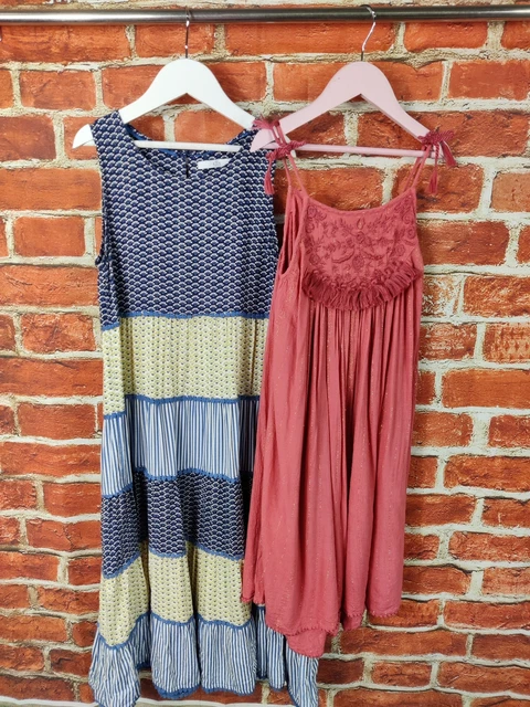 Pacchetto Abiti Estivi Ragazze Età 9-10 Anni Next M&S Flowy Maxi Bambini Sole 140Cm