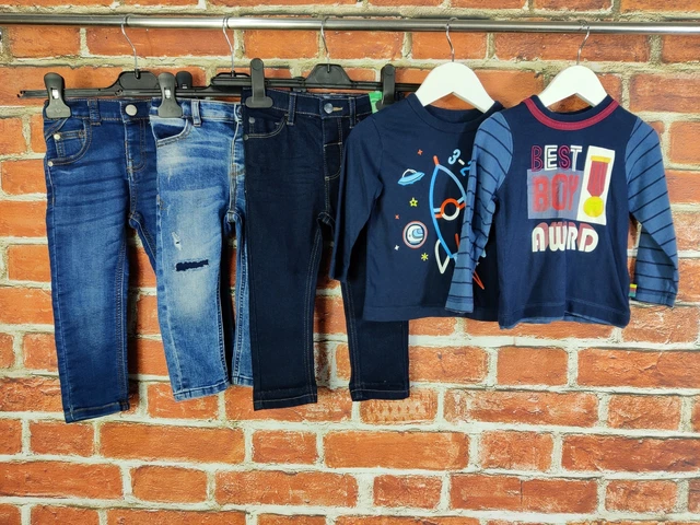 Baby Boys Bundle Age 12-18 Months Next Gap Etc Jeans Long Sleeve T-Shirt 86Cm